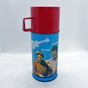 Vintage 1967 Monkees Thermos with red lid